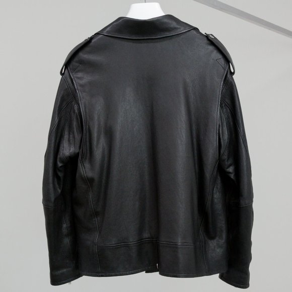 Saint Laurent Leather Biker-Style Jacket - Picture 2 of 6